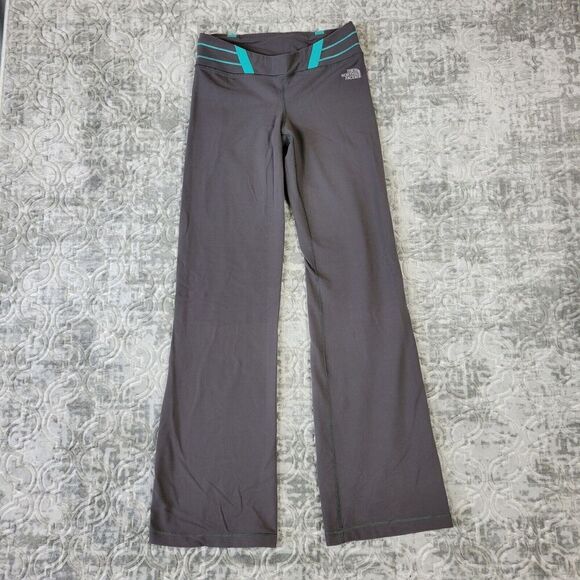 The North Face Pants Womens S Small Gray Yoga Pants Flared Pull On Stretch - Picture 1 of 14